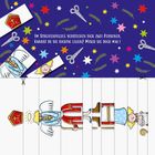 Im Streifenpuzzle verstecken sich zwei Personen. Kanst du sie richtig legen? Misch sie doch mal!  
Hintergrund mit Sternen und Scheren.