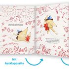 Texte laden zum Lesen ein. Illustration: Ein Igel in blauem Hut mit einem roten Stift, umgeben von roten Kritzeleien.