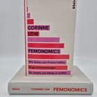 "CORINNE LOW FEMONOMICS. Wie Daten uns Frauen helfen, kluge Entscheidungen für Arbeit und Alltag zu treffen." Buchcover.