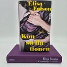 "Elisa Faison: Konstellationen. Illustration zweier sich umarmender Personen. Buch liegt auf lilafarbenem Exemplar."