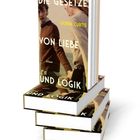 Text: "Die Gesetze von Liebe und Logik", "Debra Curtis", "Roman". Ein Paar hält sich an den Händen, im Hintergrund.