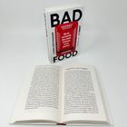 Ein Buch mit dem Titel "BAD FOOD" von Chris Methmann. Text: "Wie wir die Kontrolle über unsere Ernährung zurückgewinnen".