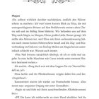 Kapitel "EINS" mit dekorativem Element darunter. Der Text beschreibt eine Diskussion über Führerschein, Reisen und Persönlichkeit.