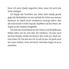 Text "ELENA" oben. Eine Person bereitet sich vor, ihr Handy wegzuwerfen. Sie zieht ein Gummiband aus den Haaren.