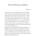 "Charlotte MacKinnons Tagebuch. 13. März 1866. Seit Monaten halte ich die schlechte Neuigkeit vor meinem Lahdukan zurück..."
