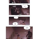 Eine Comicseite zeigt eine ängstliche Szene. Ein Mann schreit "Haut ab!!!", Kinder sehen verängstigt aus, während sie fliehen.