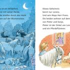 Links: „Ponyherz ist ein Wildpferd...“ mit Wildpferden bei Nacht. Rechts: Text über Lorenz und seinen Mops, Szene auf einem Hof.