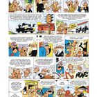 Ein lustiger Comic mit Dialogen über Verteidigungsmaßnahmen. Figuren zeigen Geräte, Ampeln, und es kommt zu Slapstick.