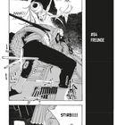 #64 FREUNDE. Lautes Gelächter und Rufe wie "STIRB!!!!" in einer dramatischen Szene mit kämpfenden Figuren.