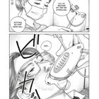 Kapitel 78: Eine Frau mit Maske sagt, sie beginnt mit der Bestrahlung. Eine Person reagiert mit "Agh..." und trägt eine Schutzbrille.