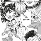 Eine Manga-Illustration mit überraschten Charakteren. Texte: "Ich bin im Auftrag Zagatos hergekommen, um euch zu töten!" und "Wie bitte?!".