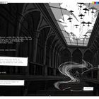 Text: Herr Werner wachte über das Haus... Er konnte viele löschen. Einige nicht.

Illustration von Flugzeugen über einer Halle.