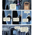 Dialog: 
- "Na ja, die Unterhaltung hat sich für mich schwierig gestaltet."
- "Das kann schon sein, dass er gut im Bett ist, aber mir wäre das wahrscheinlich nicht genug."
- "Da bin ich vielleicht altmodisch, aber die Chemie muss auch stimmen."
- "Meine Ansprüche sind zu hoch? Na, da redet der Richtige."
- "Ja, ich bin immer noch dran."
- "War kurz abgelenkt. Hinter mir geht so ein unheimlicher Typ."
- "Der hat so einen langen schwarzen Umhang an."
- "Ja, genau, so ähnlich wie Batmans Umhang, oder eher so wie ein Kostüm aus einem alten Vampirfilm, so bodenlang mit Stehkragen."

Werbeplakat: "Mist – Ich vertrag scho was... auch Hundegackerl."

Illustration: Eine Person mit kurzem Haar und Lederjacke telefoniert, während in der Nähe eine Gestalt in einem langen schwarzen Umhang auftaucht.