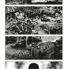 69. Kapitel, 1986; mehrere schwarz-weiße Comic-Panels zeigen Soldaten in einem Kriegsgebiet, einige liegen regungslos am Boden.