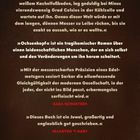 Ein Zitat über eine vorbereitete Welt auf einem Schneidbrett, gefolgt von Buchkritiken. Logo: zsolnay.at. Hintergrund: dunkel.