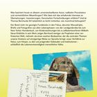 Zsolnay Verlag und ein weiteres Logo. Text über einen faszinierenden Autor und Fundstücke. Postkarte der Sphinx.