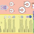 Bastle einen Pompom-Hasen. Benötigt werden Schere, Wolle, Karton. Schritt-für-Schritt Anleitung mit Bildern und Illustration.