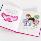 Text: "K-Pop Demon Hunters", "Für die Fans!", "Netflix". Logo: Drei fröhliche Manga-Charaktere auf lila-pinkem Hintergrund.