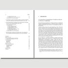 Links: Inhaltsverzeichnis mit Kapitelüberschriften und Seitenzahlen. Rechts: Überschrift "EINLEITUNG" und Textbeginn über die Geschichte der Augenheilkunde in Frankfurt am Main.