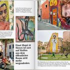 "Einst illegal, ist Street-Art auch auf Sizilien aus dem öffentlichen Raum nicht mehr wegzudenken." Verschiedene Wandmalereien.
