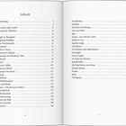 Inhalt: Eine Liste von Kapiteln mit Titeln und Seitenzahlen, die Themen wie Reisen und persönliche Erlebnisse umfassen.