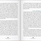 Seite 12 und 13, Prolog. Text beschreibt eine Motorradtour durch schwierige Bedingungen, Zweifel und Entschlossenheit.