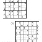 Zwei Sudoku-Rätsel nummeriert mit "7" und "8" sowie drei Glühbirnensymbole unten links.