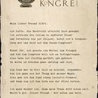 "Der 35. jährliche Hexenkongress" und ein Brief an Eldri über einen Trank und ein Hund, signiert von Alte Lilith.