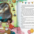 „Auf jeden Fall“, sagt Mina und nickt. Eine Fee mit rosa Kleid hält Geschenk, Ballons schweben neben einem gedeckten Tisch.