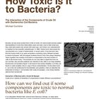 How Toxic Is It to Bacteria? Die Interaktion von Rohölkomponenten mit E. coli Bakterien. Autorenname Michael Duchène.