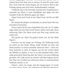 Seite 8. Text über einen Mann mit ungekämmten Haaren und seinen Jungen. Der Junge bittet den Mann um Aufmerksamkeit.