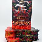 "SHEN TAO," "The Poet Empress: Eine Ballade von Liebe und Tod." Buch mit roten floralen Mustern.
