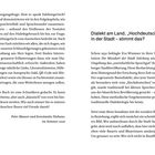Dialekt am Land, „Hochdeutsch“ in der Stadt – stimmt das?  
Schon 1932 beklagte Eva Wimmer in ihrer Dissertation...