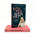 „KÖRPERWEISHEIT“ von Ruth Biallowons. Buchcover mit Portrait einer Frau; weiteres Exemplar darunter.