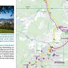 Links Text über die Veltins-EisArena und das Schwimmbad Winterberg. Rechts Karte von Winterberg mit Wanderwegen.