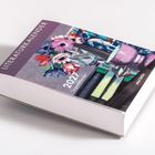 "LITERATURKALENDER 2021 Tageskalender ANACONDA" steht auf einem Buchcover mit Blumenkunstwerk.