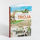 "Die Geheimnisse von Troja"; Autoren: Wolfgang Korn, Klaus Ensikat. Illustration: Trojanisches Pferd, antike Stadtansicht.