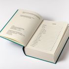 Inhaltsverzeichnis: Kapitel wie "Moby-Dick", "The Street", "The Sermon"; fortlaufende Seitenzahlen. Geöffnetes Buch.