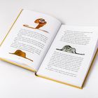 Seiten eines Buchs mit Text in Englisch. Illustrationen: Boa mit Elefant und ein Hut-ähnliches Objekt. Seitenzahlen 6 und 7.