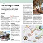 Erkundungstouren, 2 Tage. Tag 1: Vormittags erkunden, Nachmittag Kunst genießen. Kartenabschnitte zeigen Münchenrouten.