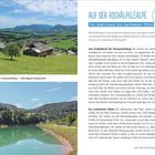 AUF DER HOCHÄLPELEALPE: Von Andelsbuch zur Lustenauer Hütte. Bild: Weite grüne Landschaft, Berge, See bei Sonnenschein.