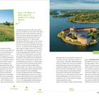 Text: 

Liegen in den Hügeln von Gamla Uppsala die legendären Svea-Könige begraben?

Die Festung Vaxholm bewachte früher die Einfahrt in den Stockholmer Hafen.

Schloss Drottningholm 266 km

Beschreibung: 

Links ein Weg in grünem, hügeligem Gelände. Rechts eine große Festung auf einer Insel im Wasser. Viel Text dazwischen.