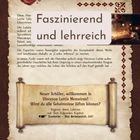 "Faszinierend und lehrreich" steht groß oben. Darunter ist ein Text über Vincenzo Lotti und ein Willkommensgruß auf einer Schriftrolle.