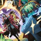 Sprechblase: "Ich habe gehört, dass er jetzt der Imperator der Welt ist." Illustration: Maskierter, Zauberer mit rotem Umhang.