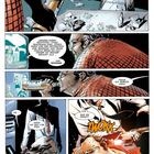 Texte: „Ich musste dich abknallen.“, „Na klar.“, „Warte, ich will das hören.“, „...der Punisher.“  
Comic mit zwei Männern in einem intensiven Dialog. Einer wird angegriffen.