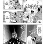 Comic mit Personen in Panik, rennend. Mehrere Katzen, zwei bewaffnete Figuren. Textrufe: "HEY! BLEIB HIER!", "HILFEEE!"