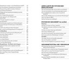 Zwei Seiten eines Inhaltsverzeichnisses: Themen wie "Medikamente bei psychischen Erkrankungen" und "Psychische Gesundheit im Alltag".