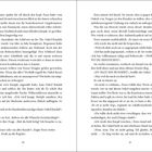 Zwei Seiten mit erzählendem Text. Die Geschichte folgt Fiora, die über ein geheimnisvolles Zimmer und ihren Onkel nachdenkt.