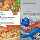 Links: "So ein Mist!", brummt Krümel. Rechts: Es ist dunkel. Es ist still. Illustration mit Drachenkind.