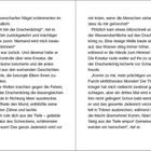 Doppelseitiger Text über den Drachenkönig, der seine Rückkehr und Kontrolle über eine Schrecken verbreitende Kreatur verkündet.